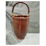 Reproduction fire bucket leather