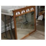 40 x 45.5 in fancy arch wood trimmed hanging