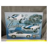 Metal hanging Z28 Camaro sign 12x15 in