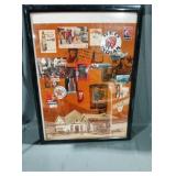 Texaco red Indian motor oil 19x25-in framed print