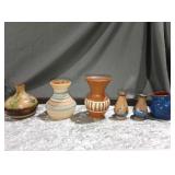 Native American pottery miniatures signed
