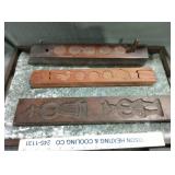 Hand carved wood molds