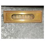 Solid brass post office letter slot 7 1/4 in x 2