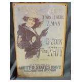 Gee I wish I were a man I joined the Navy 11 x