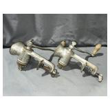 (2) Universal Brand No.2 meat grinders