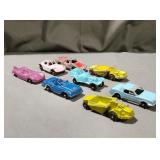8 Tootsie toy cars