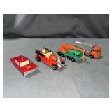 (3) matchbox (1) hot wheels die cast cars