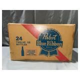 Pabst Blue Ribbon Beer Box & various bottles