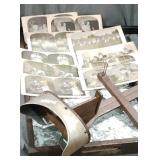 Antique viewfinder and slides
