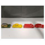 4 Tootsie toy cars