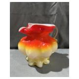 Kanawha Amberina Cased Glass Creamer / Pitcher