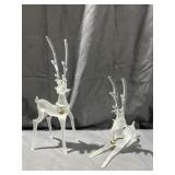 Silvestri Frosted Glass Reindeer Christmas Decor