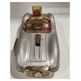 Japanese tin litho friction drive robot car