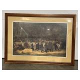 The bear dance in wooden frame 42"x30ï¿½