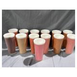 (13) Raffiaware Insulated Tumblers