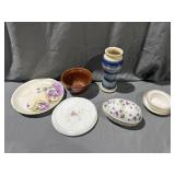 Beautiful Violet Flower Egg & Other Dishware