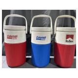 (3) Coleman PolyLite 1/2 Gallon Water Coolers (1)