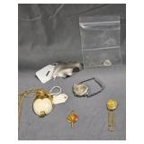 Jewelry Lot: Trifari Necklace, Giovanni Broach,