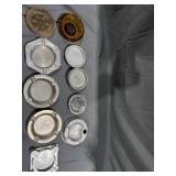 Metal and Glass Ash Trays