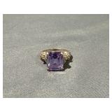 .925 Sterling Silver Ring Pink