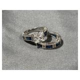 .925 Sterling Silver size 7 RingWeight- 8.34G