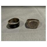 (2) Unmarked Silver RingsWeight: 14.24 Grams