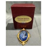 Edgar Berebi Royal Majesty Blue Glass Cameo