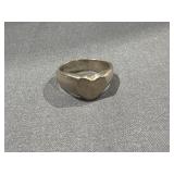 .925 Sterling Silver  Heart Shaped Ring- Size