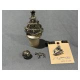 .925 Sterling Silver (3) Pedants & Bottle Topper