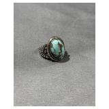 .925 Sterling Silver Navajo style Ring- Size 9