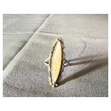 .925 Mother of Pearl Sterling Silver Ring