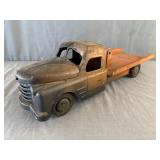 Structo Pressed Steel Roll Back Tow Truck w/