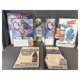 (8) Beer Cardboard Sales & Display Signs