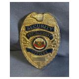Secuirty Enforcement Officer Badge Black Label