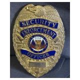 Secuirty Enforcement Officer Badge Blue Label