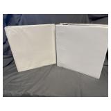 (2) 3' White 3 Ring Binders & (44) 12 Card Sleeves