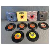 (10) 45 Records Willie Nelson, Frank