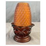 Brooke Crescent Glass Diamond Pineapple Fairy Lamp