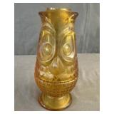 Viking Glass Amber "Owl" Fairy Lamp *No chips or