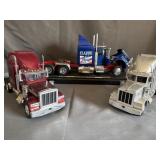 (1) Revell Peterbilt Semi Truck & (2) Plastic