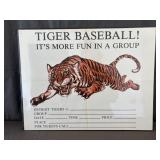 Vintage Detroit Tigers Ticket Sales Display Sign