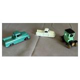 (3) Tootsie Toys Cadillac, Ford & Chevy Pick Ups
