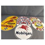 (7) 12ï¿½ Round Historic Gasoline Memorabilia