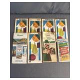 (8) Vintage Sinclair Gasoline U.S. State Road