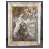 Framed Art Print "White Cockatoos" by Alfonso T.
