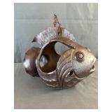 Decorative Metal Hanging Fish Garden Pot