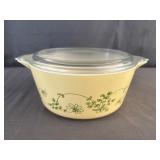 Pyrex 2.5qt Casserole Dish & Lid "Shenandoah"