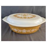 Pyrex 2.5qt Casserole Dish & Lid ï¿½Butterfly Goldï¿½