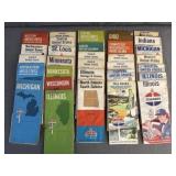 (31) Vintage Standard Oil U.S. State Road Maps