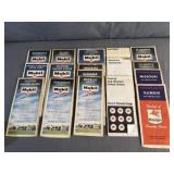 (17) Vintage Mobil Gasoline U.S. State Road Maps